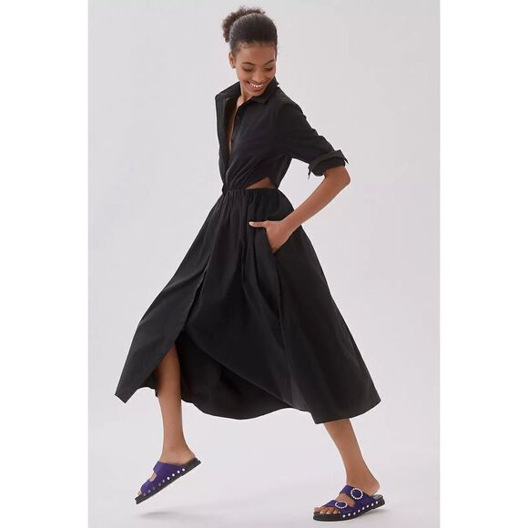 Anthropologie Sunday by Brooklyn Cut-Out Midi Dress size 3x - Picture 4 of 11